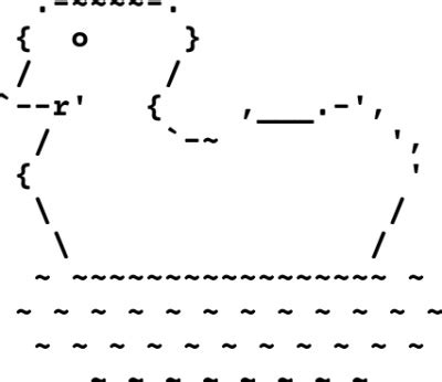 duck ascii art|duck ducks bill ascii.